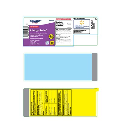 Principal Display Panel (300ct 180mg Equate Fexofenadine Lbl)